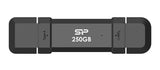 SILICON POWER εξωτερικός SSD Marvel Xtreme DS72, USB-C/USB 3.2, 250GB, μαύρο