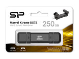 SILICON POWER εξωτερικός SSD Marvel Xtreme DS72, USB-C/USB 3.2, 250GB, μαύρο