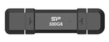 SILICON POWER εξωτερικός SSD Marvel Xtreme DS72, USB-C/USB 3.2, 500GB, μαύρο