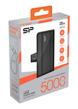 SILICON POWER power bank QD50, USB-C, 5000mAh, 20W PD, μαύρο