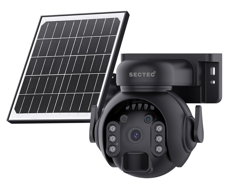 SECTEC smart ηλιακή κάμερα ST-515C-3M-4G-BK, 3MP, 4G, SD, PTZ, IP65