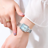 C9102 Silver Blue Curren Γυναικείο Ρολόι με Μεταλλικό Μπρασελέ