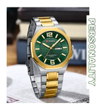 Curren 8476 Gold Green Ρολόι με Πράσινο Καντράν και Χρυσό Μπρασελέ