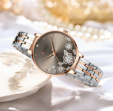 Curren C9068 Silver Grey Γυναικείο Ρολόι με Γκρι Καντράν