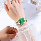 Curren C9096 Silver Green Γυναικείο Ρολόι με Πράσινο Καντράν