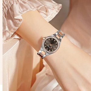 Curren C9100 Bronze Γυναικείο Ρολόι με Καφέ Καντράν