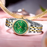 Curren C9096 Silver Green Γυναικείο Ρολόι με Πράσινο Καντράν