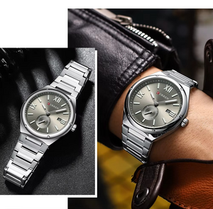 Curren RD-204 Silver Ρολόι με Ασημί Καντράν και Ασημενιό Μπρασελέ