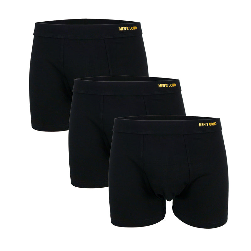 Uomo Ανδρικά Μποξεράκια Black 3Pack