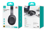 USAMS headphones YG23, ασύρματα & ενσύρματα, Φ40mm, 300mAh, μαύρα