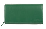 Голям кожен дамски портфейл GN 3-818 зелен