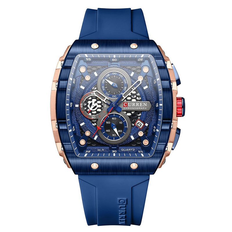 Curren 8442 Blue Ρολόι με Μπλε Καντράν και Μπλε Λουράκι