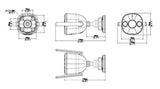 UNIARCH smart κάμερα UHO-B2D-M3F3D, 3MP, WiFi, SD, IP67