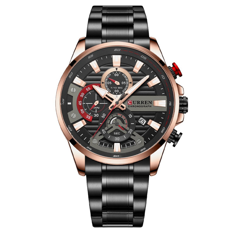 Curren 8415 Black Ρολόι με Μαύρο Καντράν και Μαύρο Μπρασελέ