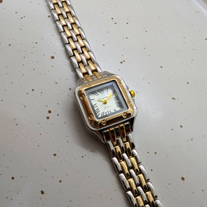 Vintage Γυναικείο Ρολόι Square με Χρυσό Μεταλλικό Μπρασελέ