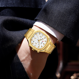 Curren 8459 Gold Ρολόι με Λευκό Καντράν και Χρυσό Μπρασελέ