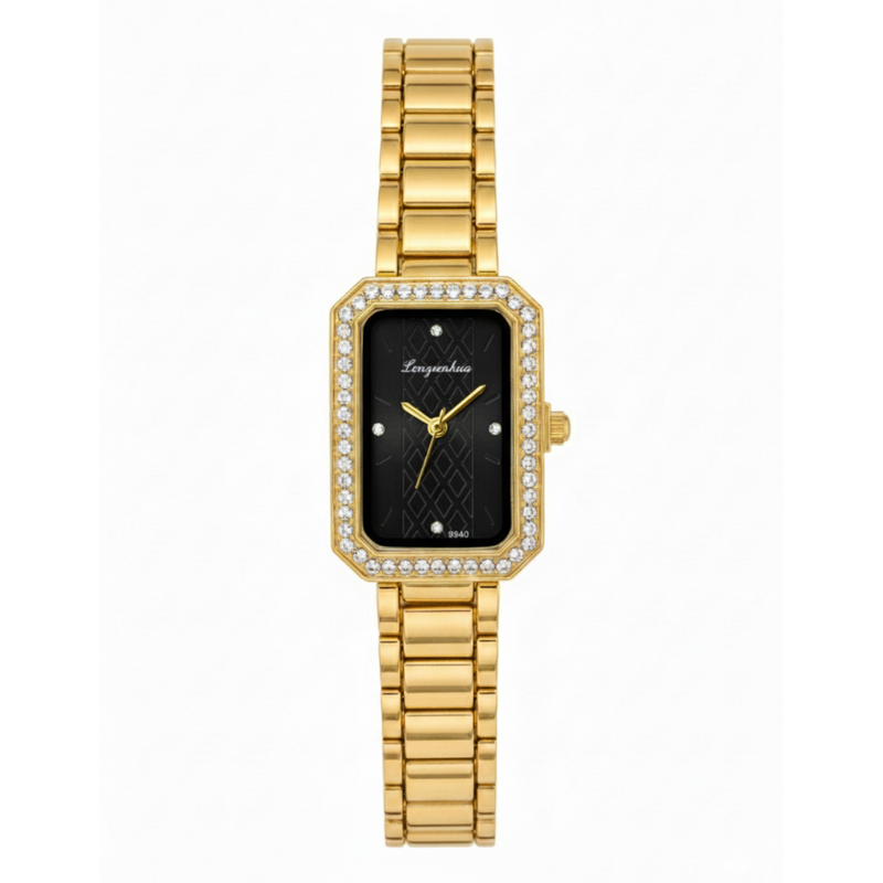 Vintage Γυναικείο Ρολόι AnnaBell με Χρυσό Μεταλλικό Μπρασελέ