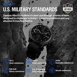 ZEBLAZE smartwatch Vibe 8 με φακό, heart rate, 1.43" AMOLED, 5 ΑΤΜ, MIL-STD-810H, μαύρο