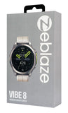 ZEBLAZE smartwatch Vibe 8 με φακό, heart rate, 1.43" AMOLED, 5 ΑΤΜ, MIL-STD-810H, μαύρο