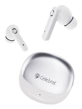 CELEBRAT earphones με θήκη φόρτισης W71, True Wireless, 10mm, 30/200mAh, λευκά