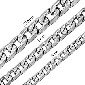 Ατσάλινη Αλυσίδα Λαιμού CH40 Ασημί