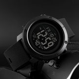 Ψηφιακό Ρολόι SK1426 με Καουτσούκ Λουράκι σε Μαύρο χρώμα