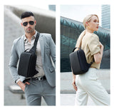 ARCTIC HUNTER τσάντα Crossbody XB00541, με θήκη tablet, 4L, μαύρη