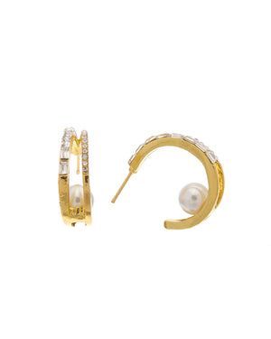 Καρφωτό σκουλαρίκι XH-431-2 - Χρυσό