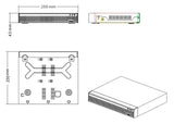 LONGSE XVR υβριδικό καταγραφικό XVRT3004HD, H.265/H.264, 4+2 IP κανάλια