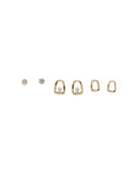 Καρφωτό σκουλαρίκι  YJY--5104-043 - Χρυσό