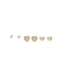 Καρφωτό σκουλαρίκι  YJY--5104-044 - Χρυσό