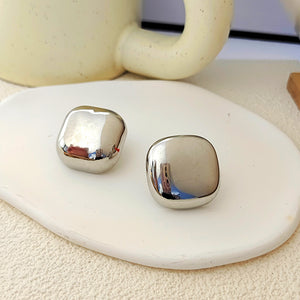 Σκουλαρίκια LM1122 Square Ασημί Silver