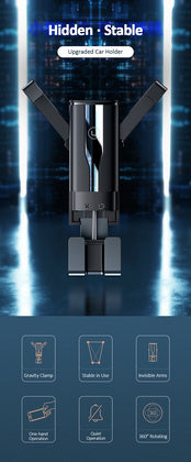 USAMS βάση smartphone για αυτοκίνητο US-ZJ058, μαύρη