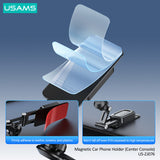 USAMS βάση smartphone αυτοκινήτου US-ZJ076 για ταμπλό, μαγνητική, μαύρη