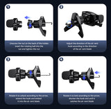 USAMS βάση smartphone αυτοκινήτου US-ZJ077 για αεραγωγούς, μαύρη