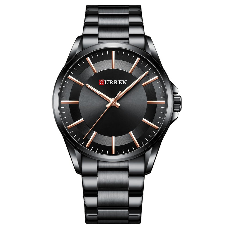 Curren C8429 Black Ρολόι με Μαυρο Καντράν και Μαύρο Μπρασελέ