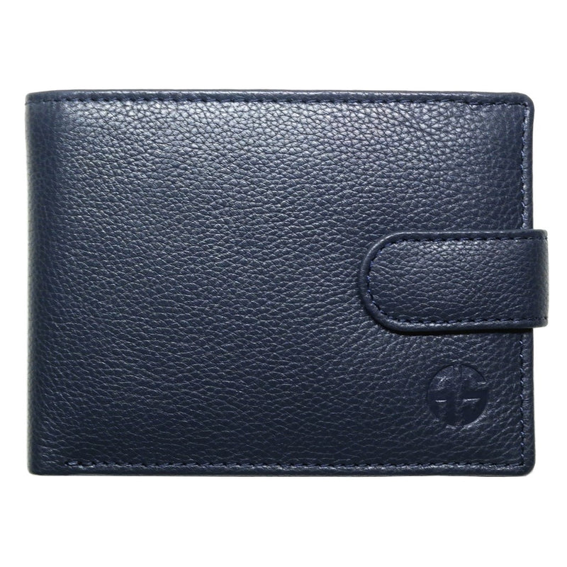 ALPHA STATUS 10113-0 RFID NAVY BLUE ΔΕΡΜΑΤΙΝΟ ΠΟΡΤΟΦΟΛΙ