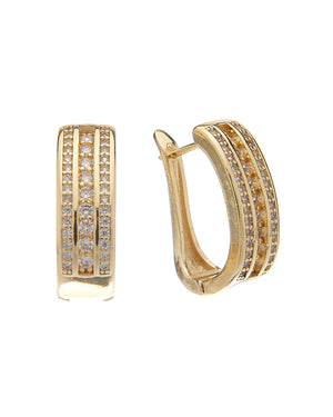 Κρίκος με πέτρες XM-8804-2 - Χρυσό