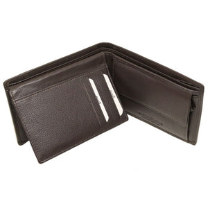 Δερμάτινο Πορτοφόλι ALPHA STATUS 10101-F RFID COCCOA BROWN