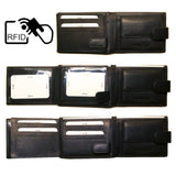 Δερμάτινο Πορτοφόλι ALPHA STATUS 10106-0 RFID COCCOA BROWN