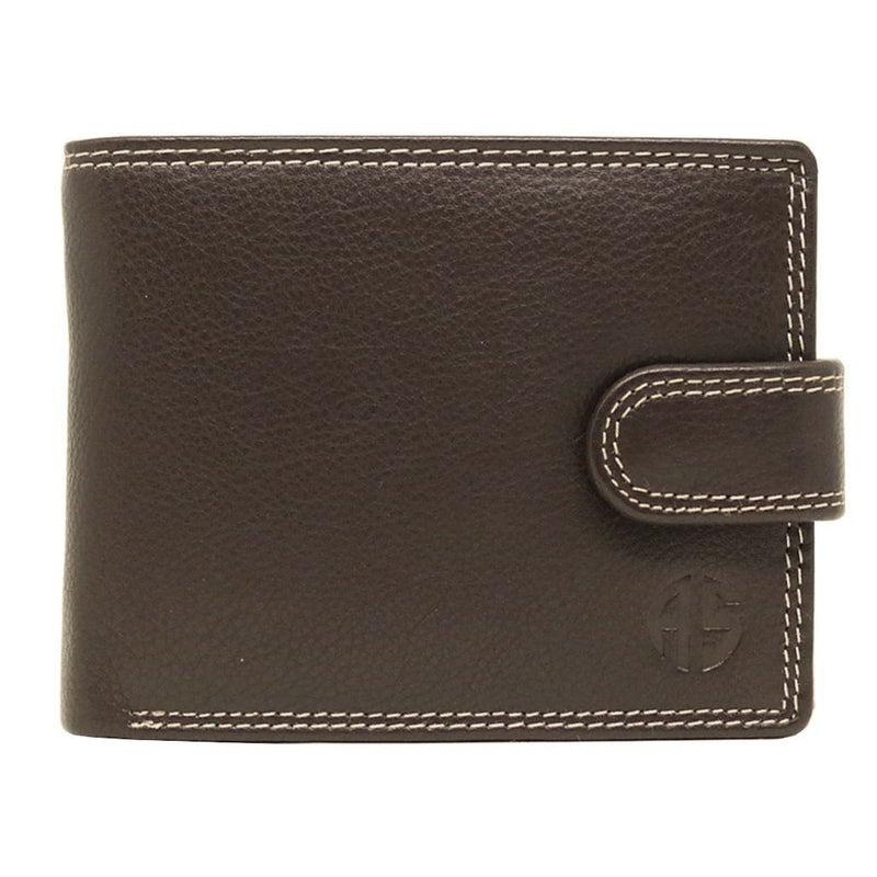 Δερμάτινο Πορτοφόλι ALPHA STATUS 10111-0 RFID COCCOA BROWN