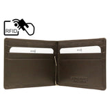 Δερμάτινο Πορτοφόλι ALPHA STATUS 10112-0 RFID COCCOA BROWN ΜΕ ΠΙΑΣΤΡΑ