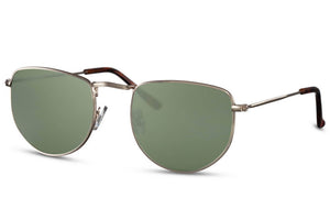 Ace Simons Unisex Γυαλιά Ηλίου με Μεταλλικό Σκελετό και Πράσινο Φακό