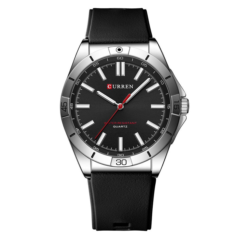Ανδρικό Ρολόι 8449 Black Curren με Μαύρο Καντράν και Μαύρο Λουράκι