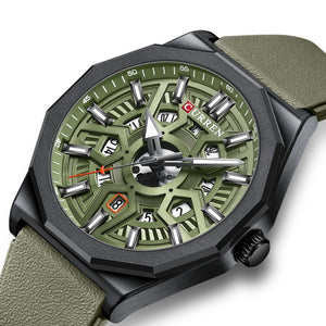 Curren 8437 Khaki Ρολόι με Χακί Καντράν και Χακί Λουράκι