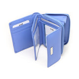 MENTZO L201 BLUE RFID CALYPSO ΔΕΡΜΑΤΙΝΟ ΠΟΡΤΟΦΟΛΙ