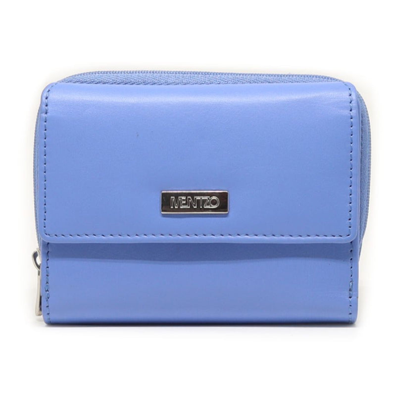 MENTZO L201 BLUE RFID CALYPSO ΔΕΡΜΑΤΙΝΟ ΠΟΡΤΟΦΟΛΙ