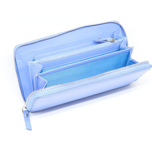 MENTZO L202 BLUE RFID SELENE ΔΕΡΜΑΤΙΝΟ ΠΟΡΤΟΦΟΛΙ