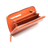 MENTZO L202 *ORANGE PAPAYA* RFID SELENE ΔΕΡΜΑΤΙΝΟ ΠΟΡΤΟΦΟΛΙ