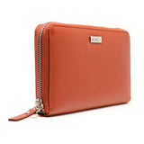 MENTZO L202 *ORANGE PAPAYA* RFID SELENE ΔΕΡΜΑΤΙΝΟ ΠΟΡΤΟΦΟΛΙ